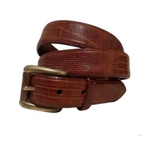 Polo Ralph Lauren genuine Lizzard belt size 38 EUC